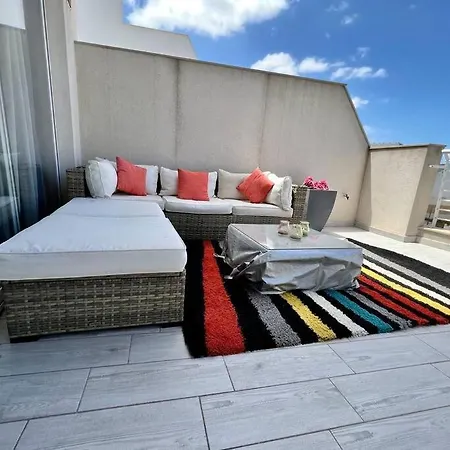 White Lotus, Modern Large-terraced Penthouse In Marsascala